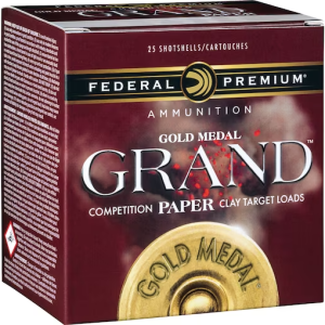 Federal Premium Gold Medal Grand Handicap Paper Ammunition 12 Gauge 2-3/4" 1-1/8 oz