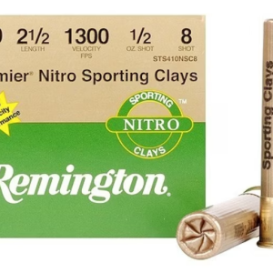 Remington Premier Nitro Gold Sporting Clays Ammunition 410 Bore 2-1/2" 1/2 oz #8 Shot