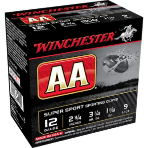 Winchester AA Super Sport Sporting Clays Ammunition 12 Gauge 2-3/4"