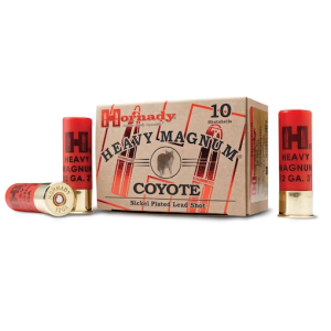 Hornady Heavy Magnum Coyote Ammunition 12 Gauge 3" 1-1/2 oz BB Nickel Plated Shot Box of 10