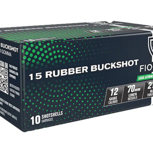 Fiocchi Exacta Ammunition 12 Gauge 2-3/4" 00 Rubber Buckshot 15 Pellets