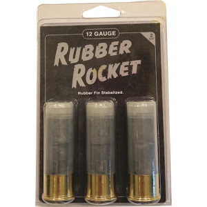 Reaper Defense Rubber Rocket Ammunition 12 Gauge 2-3/4" Stabilized Rubber Slug 3PK