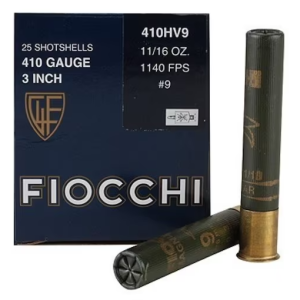 Fiocchi High Velocity Ammunition 410 Bore 3" 11/16 oz #9 Shot Box of 25